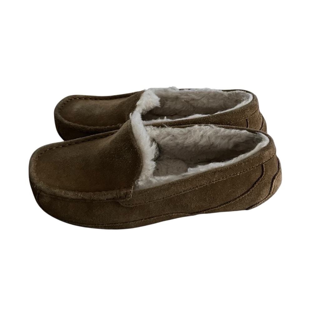 UGG Ansley Brown and White Cozy Slippers Women Size 5 - Picture 3 of 9